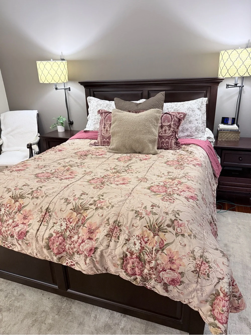 Ralph Lauren Guinevere Aragon Medieval Floral Sateen Full/Queen Comforter